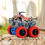 Monster Trucks Toys for Boys/Girls-Friction Powered Mini Push and Go Motorcycle Toys for Kids Playset-Pull Back Car Toys for Toddler Aged 1+ Years Birthday Gifts