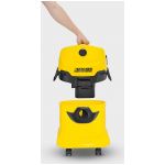Karcher WD 4 Wet and Dry Vacuum Cleaner (Yellow and Black)