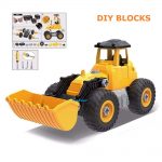Toy Bulldozer Constructions Set, Building Vehicle Play Set with Screwdriver, Educational Toys for Boys,Girls,Kids.