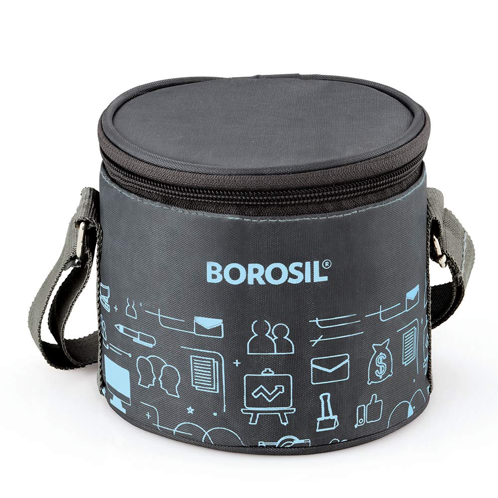 Borosil Stainless Steel Insulated Lunch Box, For Office And College