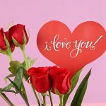 I Love You Red Rose Vase