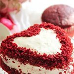 Red Velvet Heart Cream Cake