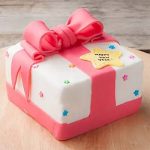 Pink Gift Wrap Designer Chocolate Cake 1 Kg