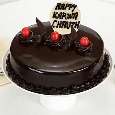 Karwa Chauth Truffle Cake