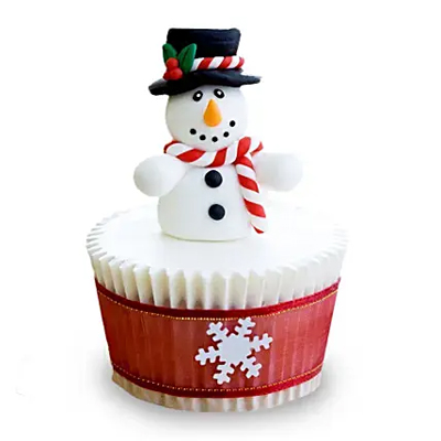 Christmas Snowman Cupcakes 6