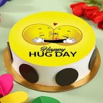 Hug Day Photo Cake- Pineapple
