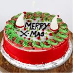 Merry X Mas Chocolate Cake
