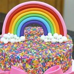 Rainbow Sprinkles Chocolate Cake