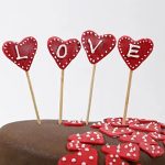 Valentine Red Hearts Chocolate Cake