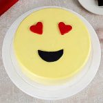 rue Love Emoji Cream Chocolate Cake