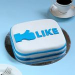Facebook Customized Cake Chocolate