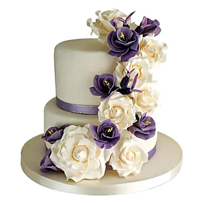 Purple Cascade cake