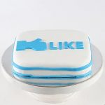 Facebook Customized Cake Chocolate