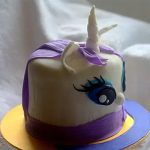 Purple Unicorn Truffle Cake