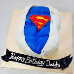 Superman Special Truffle Fondant Cake