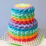 Two-Tier-Rainbow-Cake