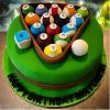 Pool Game Designer Truffle Cake