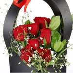 Ravishing 7 Red Rose in Black Sleeve