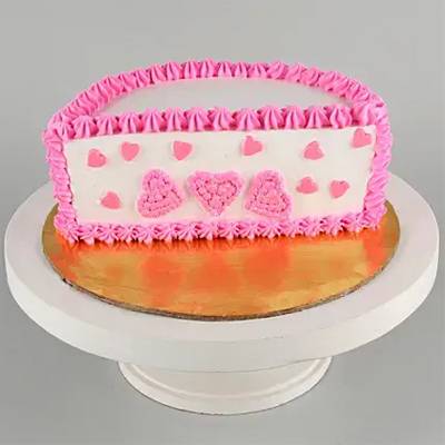 Cute hearts half cakes-500 GMS