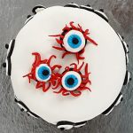Scary Eyeballs Vanilla Cake