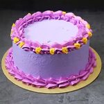 Purple Cream Vanilla Cake