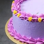 Purple Cream Vanilla Cake