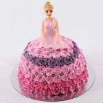Barbie in Floral Roses Cake Vanilla 2kg