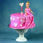 Princess Barbie Truffle Cake