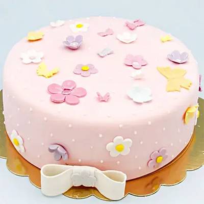 Pretty Pink Floral Chocolate Cake 1 Kg