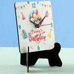 Birthday Wishes Table Clock