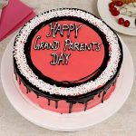 Grand Parents Day Vanilla Cake