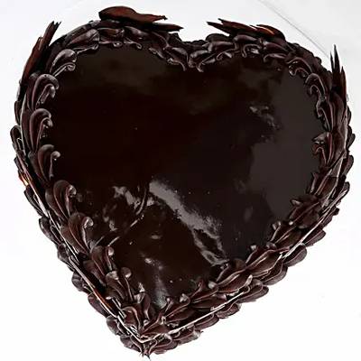 Heart Shape Truffle Cake 1Kg Eggless