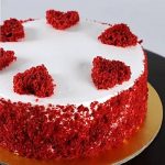 Red Hearts Velvet Cake