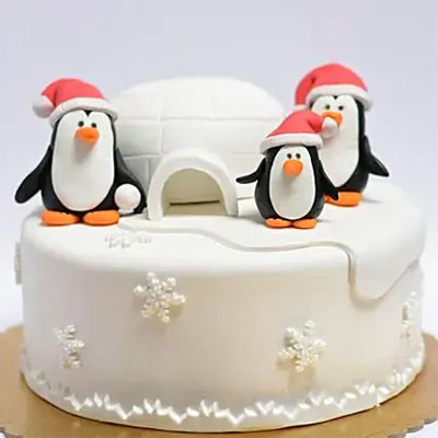 Penguins Igloo Truffle Cake
