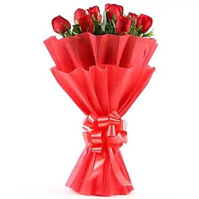 Enigmatic 8 Red Roses Bouquet