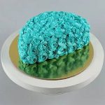 Fantasy blue half cake