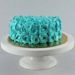 Fantasy blue half cake