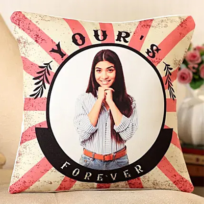 Yours Forever Personalised Cushion