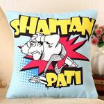 Shaitan Pati Printed Cushion