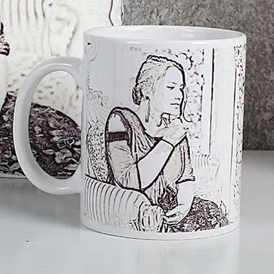 Personalized Sketch Mug
