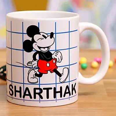 Happy Mickey Personalised Mug