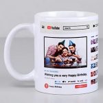 Personalised YouTube Birthday Mug