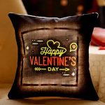 Valentine’s Greetings LED Cushion