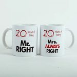 Always Right Couple Mugs White