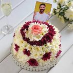 Personalised Daisy Floral Cake