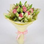 Asiatic Lilies & Carnations Mixed Bouquet