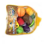 Toyshine Realistic Sliceable Fruits Cutting Play Toy Set, Can Be Cut in 2 Parts,