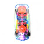 zest 4 toyz concept musical and 3d lights kids transparent car, toy for 2-5 year kids