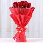 Vivid – 10 Red Roses Bouquet