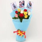 Personalised Mixed Roses Bouquet